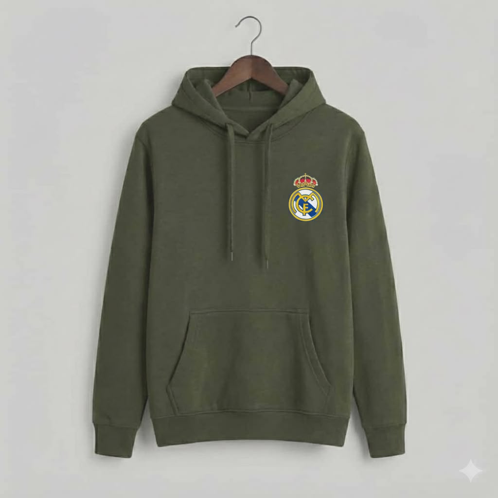 Premium Real Madrid C.F. Fan Hoodie – Ultra-Soft Fleece Football Club Pullover