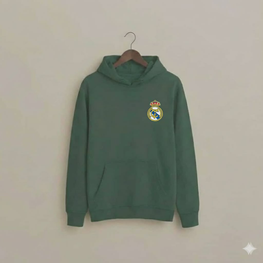 Premium Real Madrid C.F. Fan Hoodie – Ultra-Soft Fleece Football Club Pullover