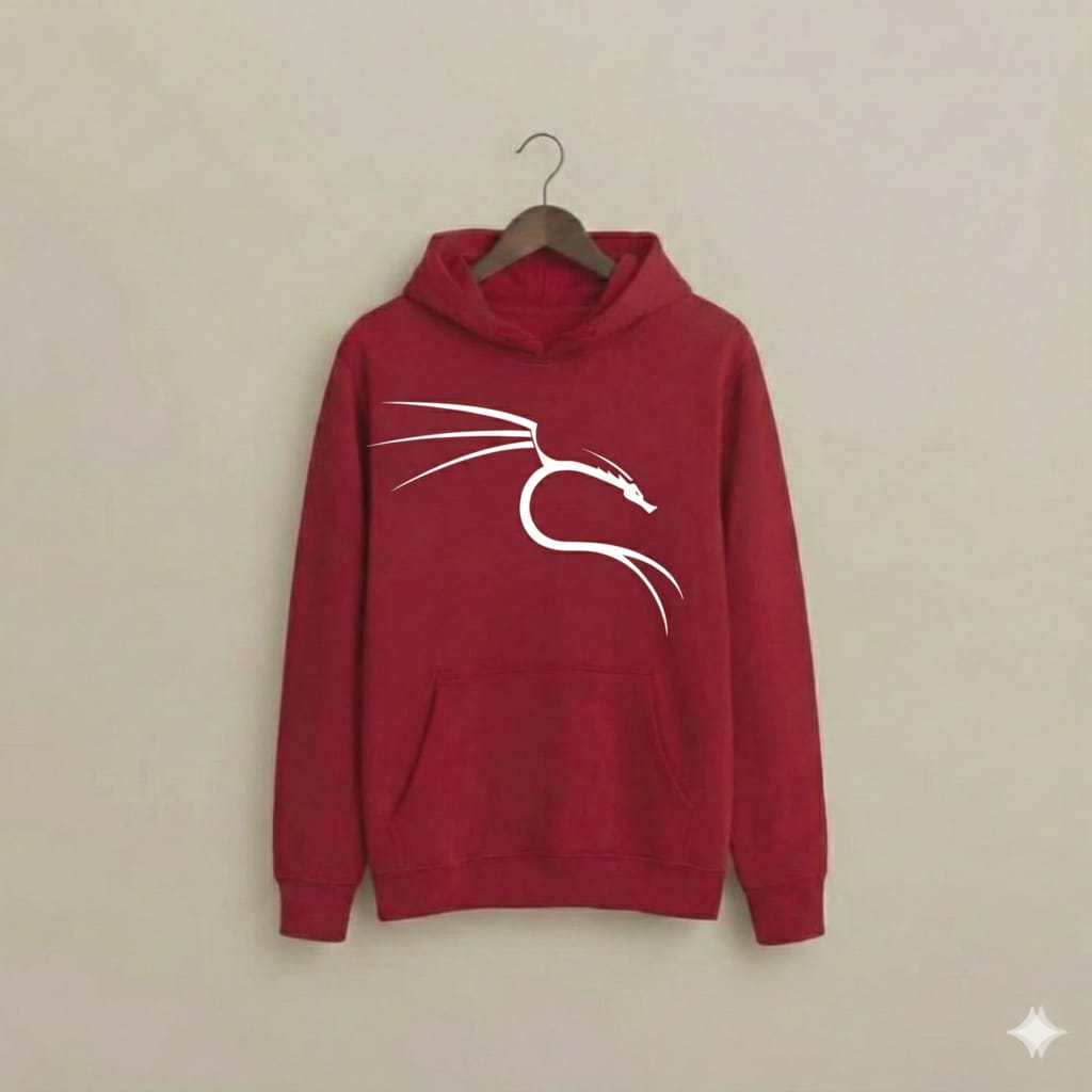 Kali Linux Dragon Edition Premium Hoodie – Soft Cotton Fleece for Tech & Cyber Security Fans