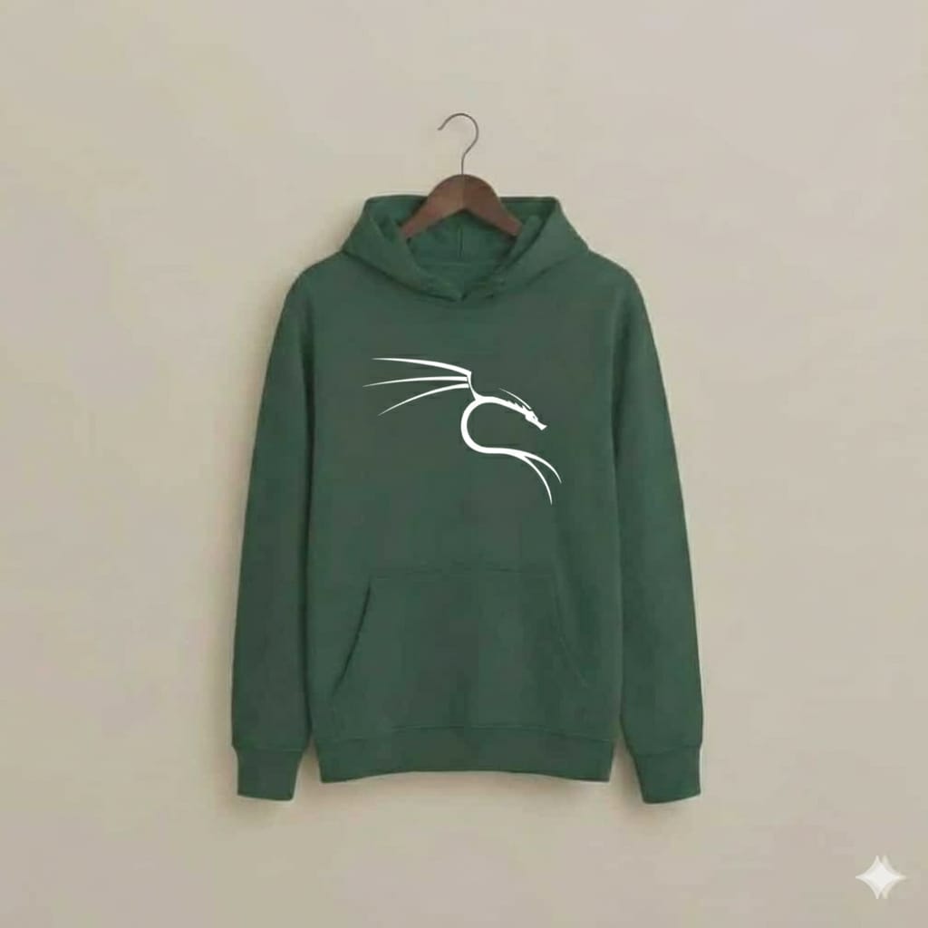 Kali Linux Dragon Edition Premium Hoodie – Soft Cotton Fleece for Tech & Cyber Security Fans