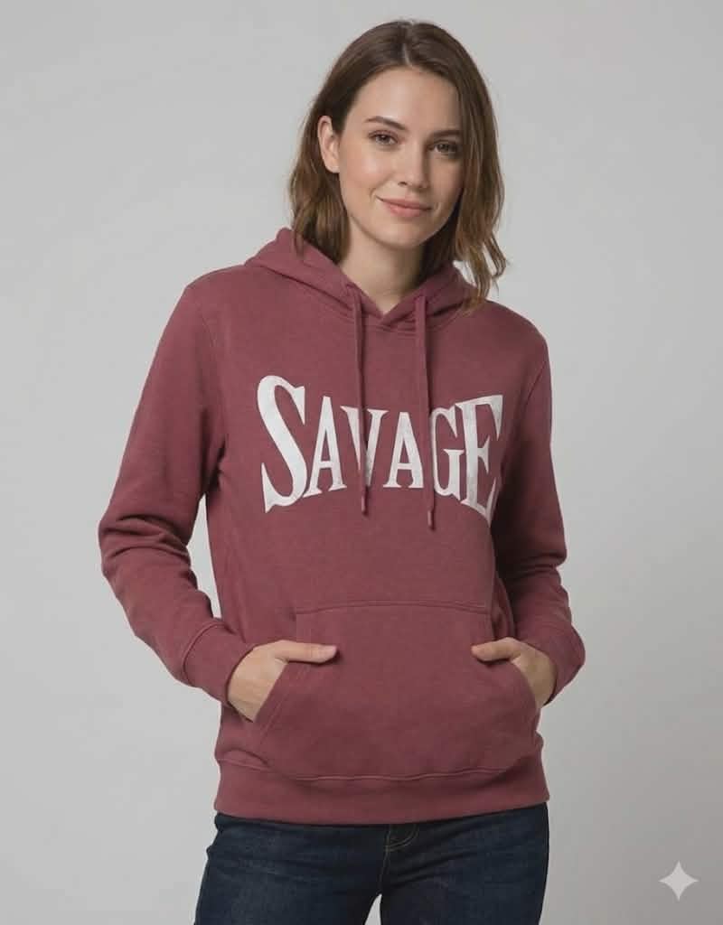 "SAVAGE" Printed Premium Hoodie