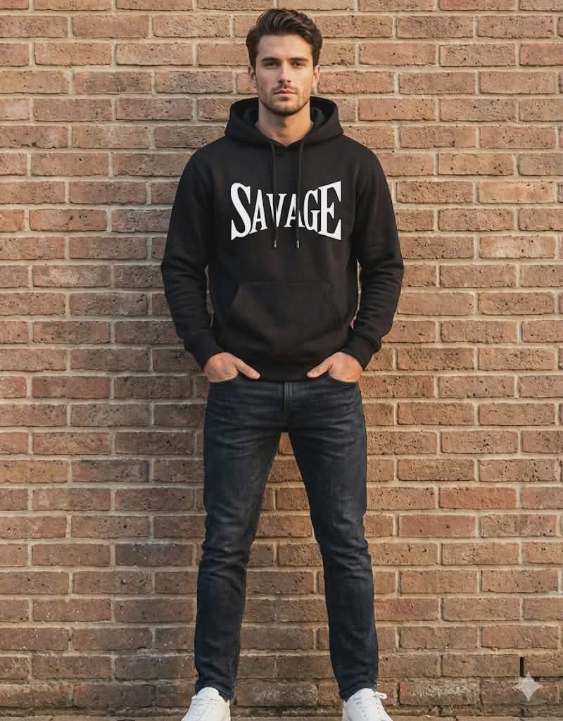"SAVAGE" Printed Premium Hoodie