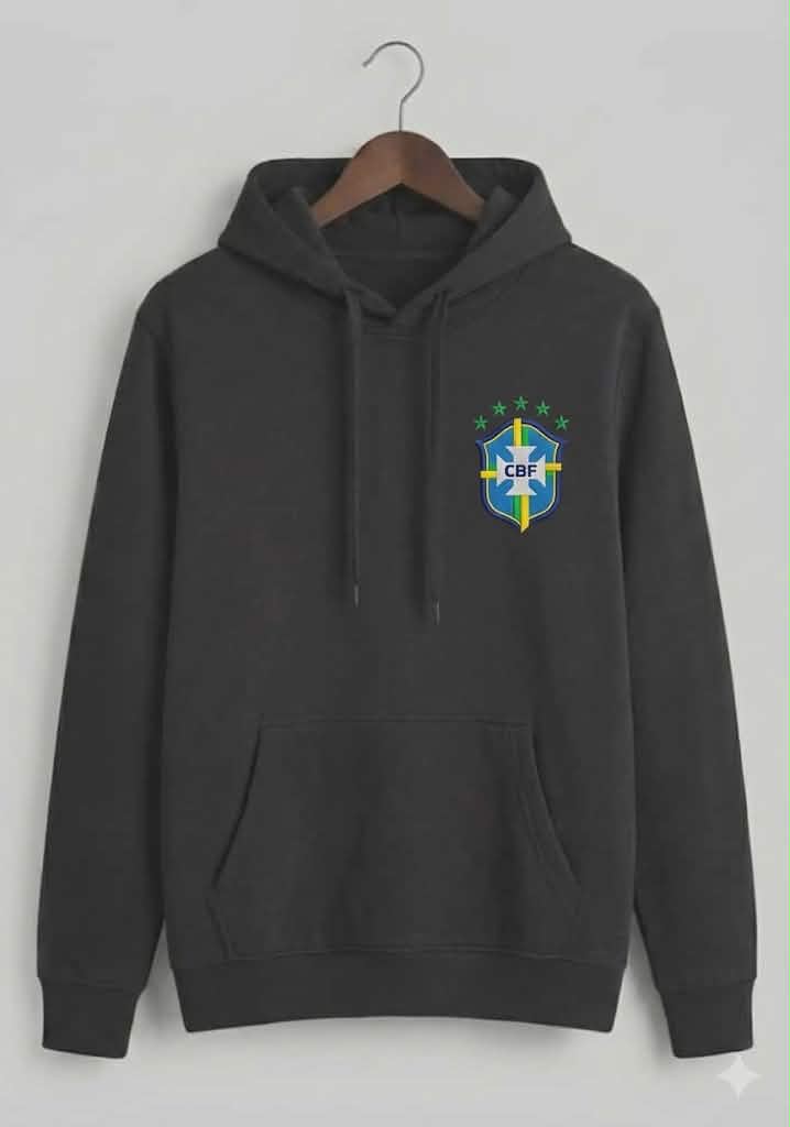 Premium Brazil CBF Hoodie | 300+ GSM Cotton Fleece | Export Quality