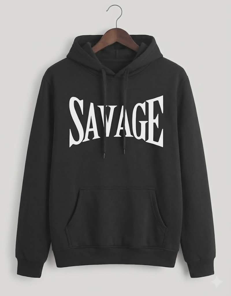 "SAVAGE" Printed Premium Hoodie