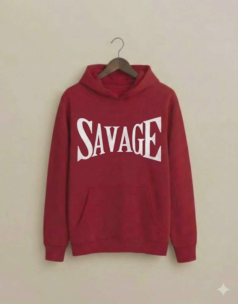 "SAVAGE" Printed Premium Hoodie