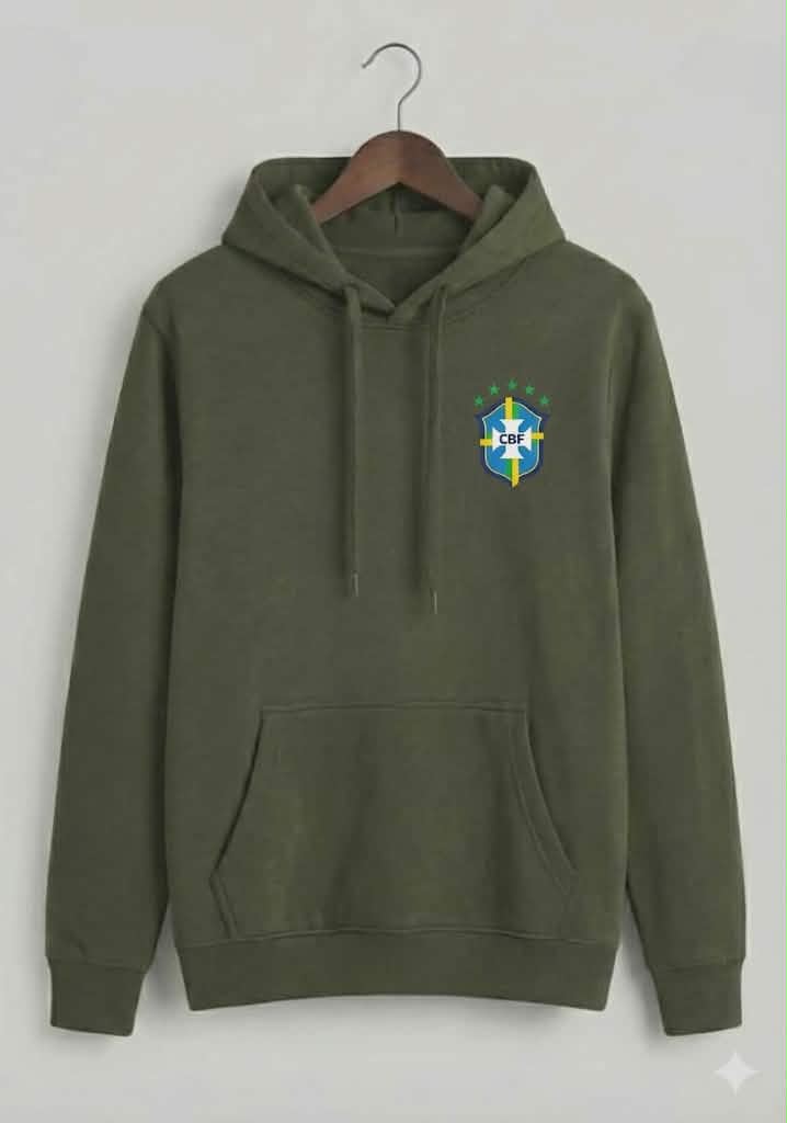 Premium Brazil CBF Hoodie | 300+ GSM Cotton Fleece | Export Quality