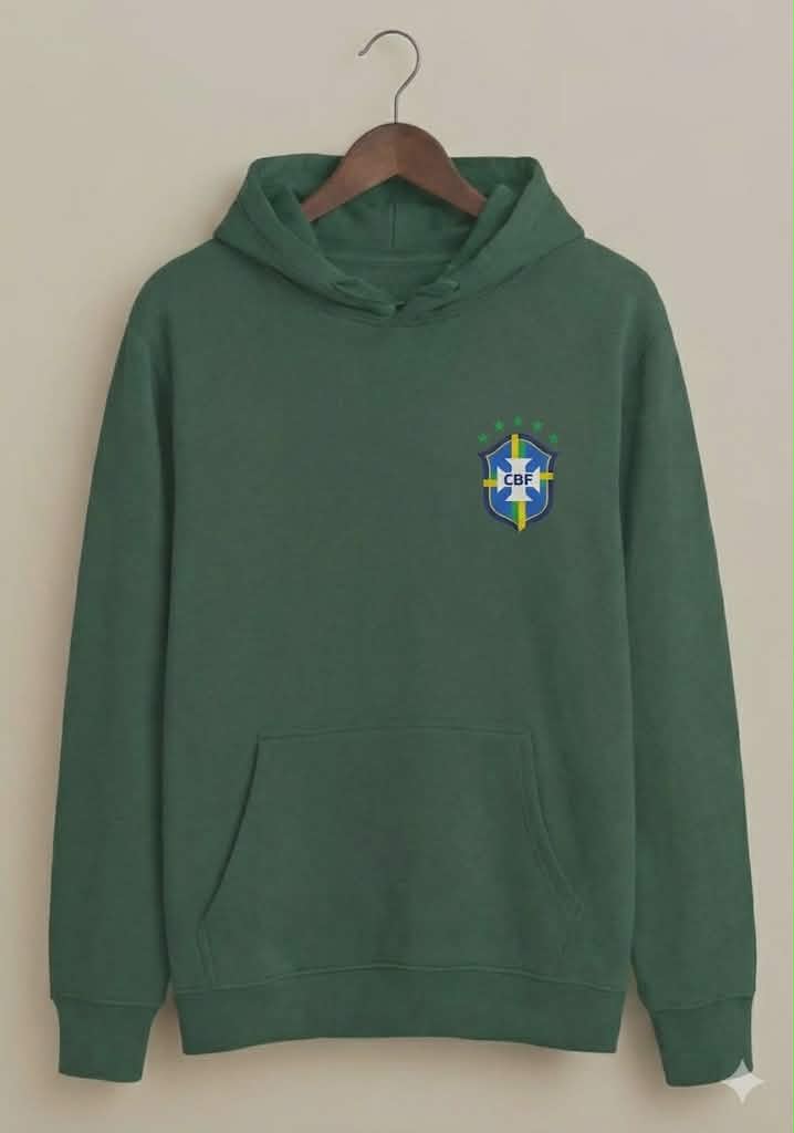 Premium Brazil CBF Hoodie | 300+ GSM Cotton Fleece | Export Quality