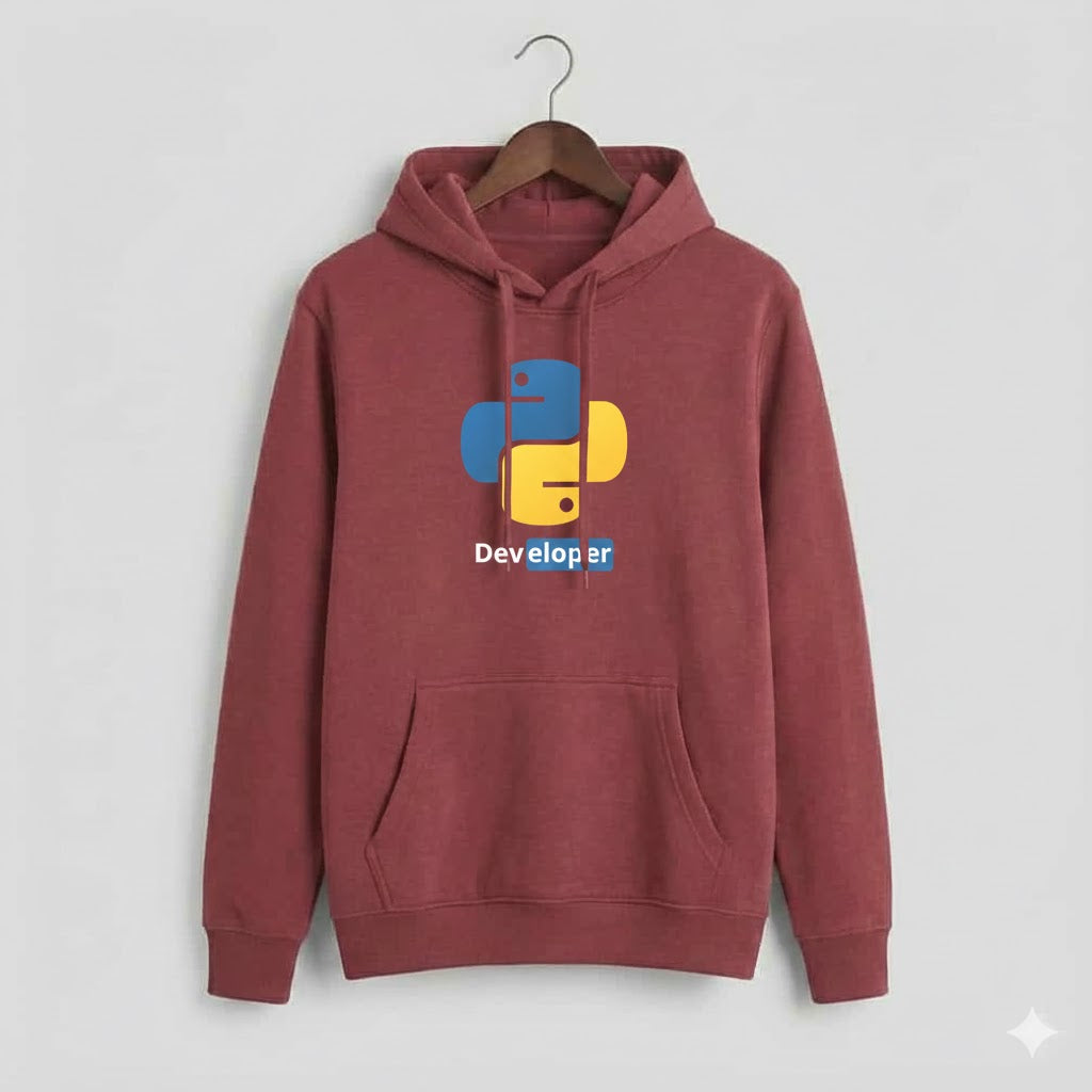 "PYTHON DEVELOPER" Premium Hoodie - DTF Printed Edition