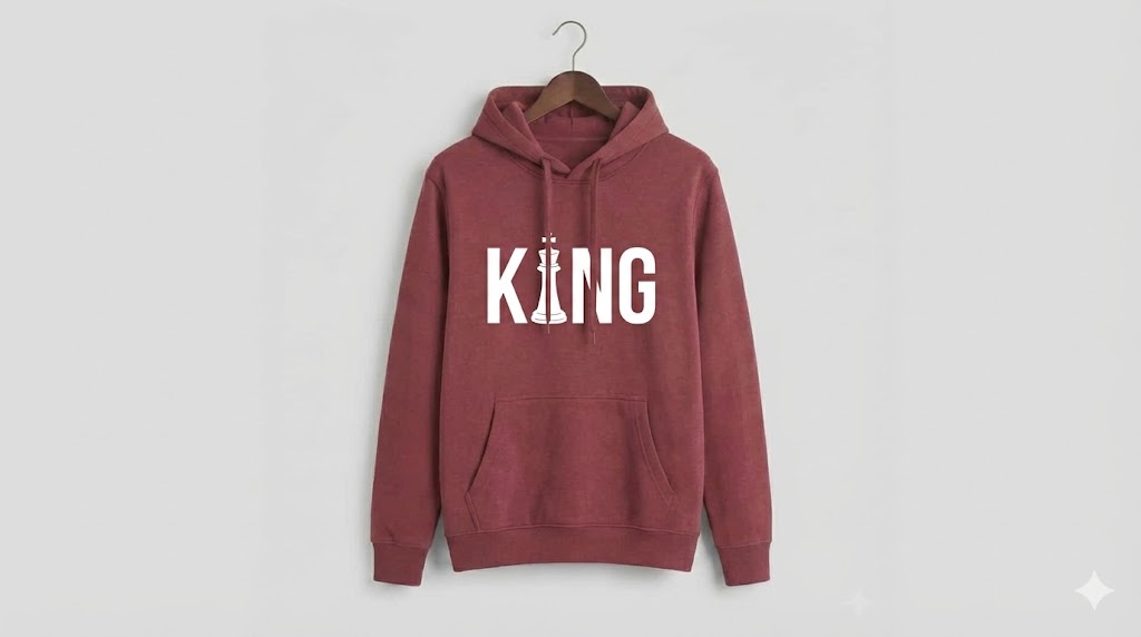Premium "KING" Chess Edition Hoodie - Unisex Winter Wear