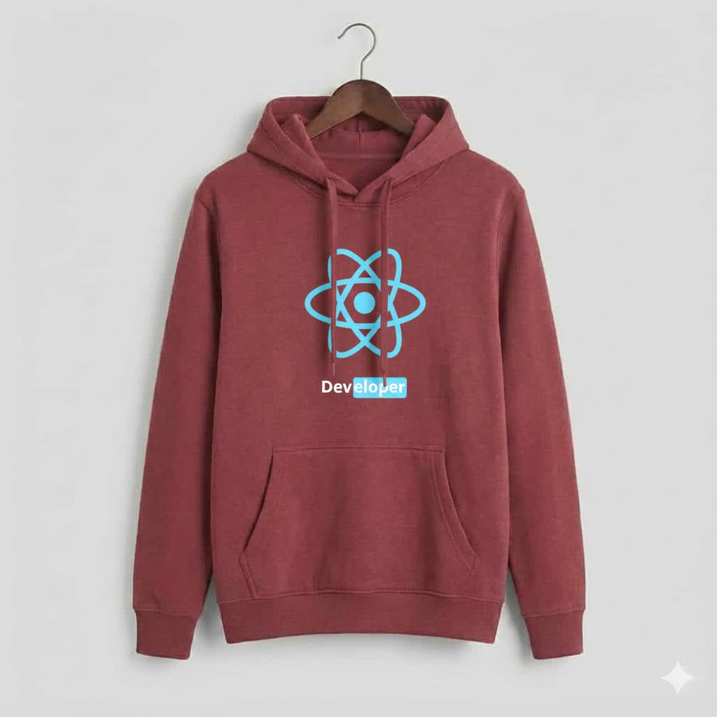 "REACT DEVELOPER" Premium Hoodie - DTF Printed Edition