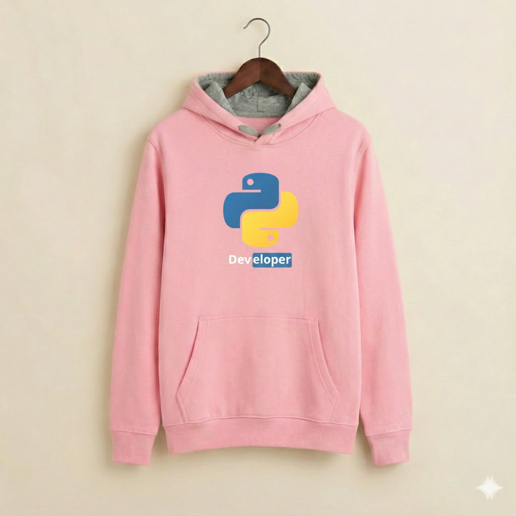 "PYTHON DEVELOPER" Premium Hoodie - DTF Printed Edition