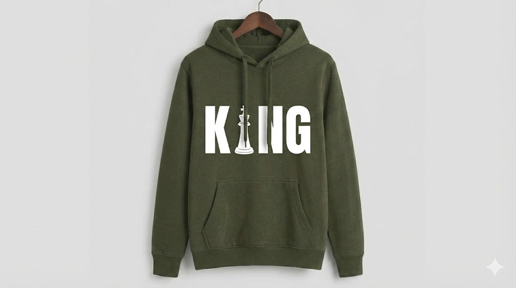 Premium "KING" Chess Edition Hoodie - Unisex Winter Wear