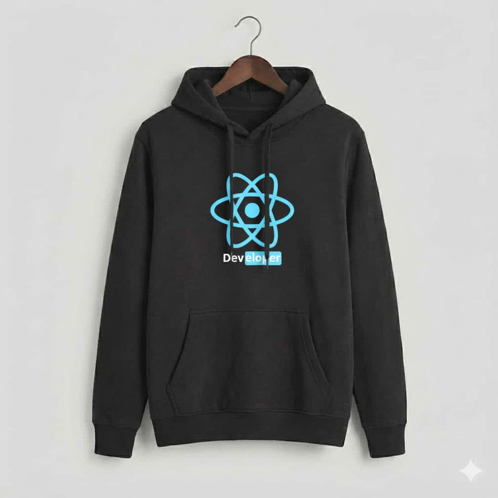 "REACT DEVELOPER" Premium Hoodie - DTF Printed Edition