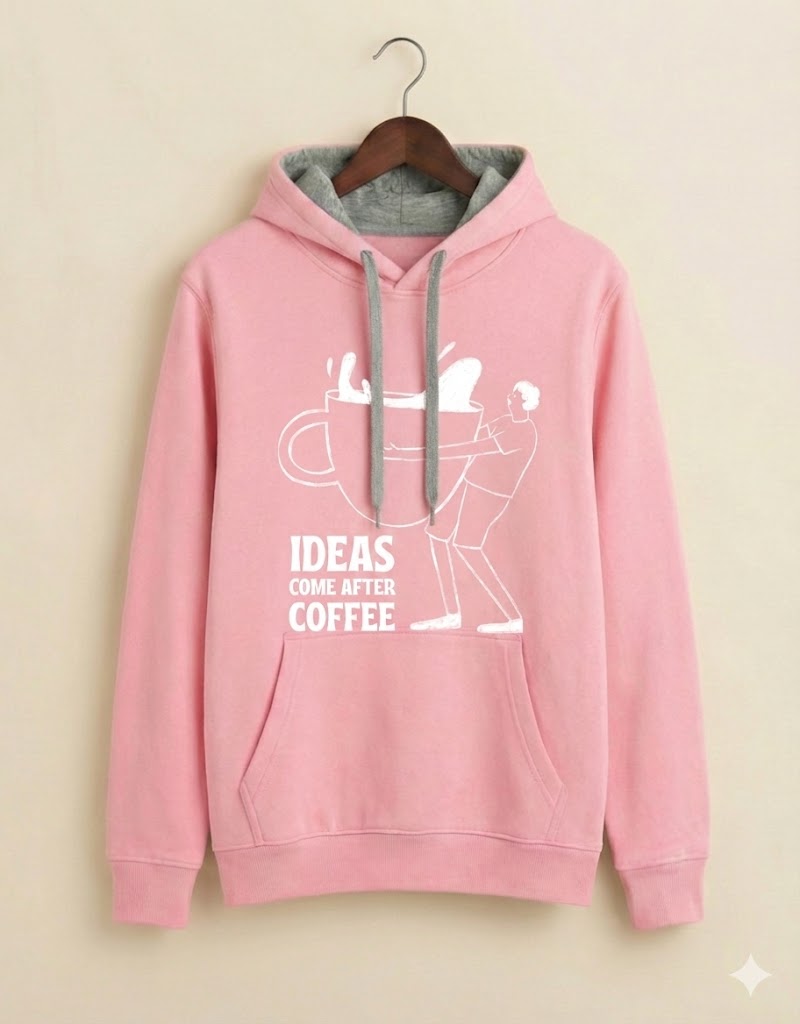 "IDEAS COME AFTER COFFEE" Premium Hoodie - Winter Edition