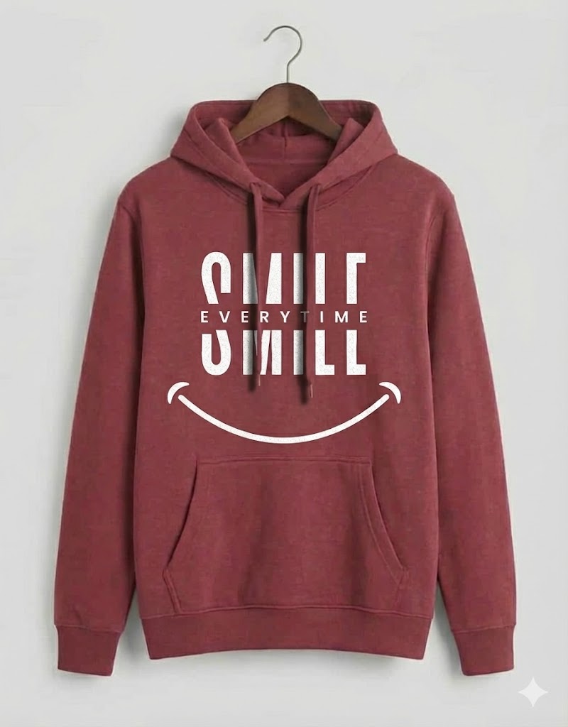 "SMILE EVERYTIME" Premium Hoodie - Winter Edition